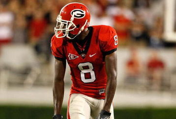 ATHENS, GA - SEPTEMBER 12:  A.J. Green #8 of the Georgia Bulldogs against the South Carolina Gamecocks at Sanford Stadium on September 12, 2009 in Athens, Georgia.  (Photo by Kevin C. Cox/Getty Images)