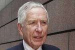 HOUSTON - MAY 2:  Houston Astros owner Drayton McLane gestures as he comments outside the Bob Casey U.S. Courthouse during the midday break of the fraud and conspiracy trial of former Enron executives Kenneth Lay and Jeff Skilling May 2, 2006 in Houston, Texas. McLane has been called as a character witness for Lay.  (Photo by Dave Einsel/Getty Images)