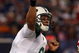EAST RUTHERFORD, NJ - AUGUST 29:  Mark Sanchez #6 of the New York Jets throws a pass against the New York Giants on August 29, 2009 at Giants Stadium in East Rutherford, New Jersey.  (Photo by Jim McIsaac/Getty Images)