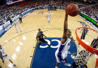 ATLANTA - MARCH 15:  Nolan Smith #2 of the Duke Blue Devils goes for the dunk against the Florida State Seminoles during the championship game of the 2009 ACC Men's Basketball Tournament on March 15, 2009 at the Georgia Dome in Atlanta, Georgia.  (Photo by Kevin C. Cox/Getty Images)