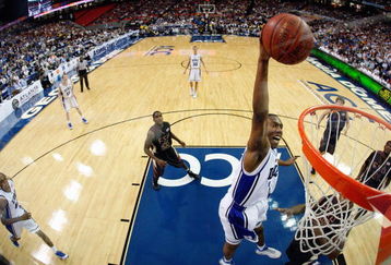ATLANTA - MARCH 15:  Nolan Smith #2 of the Duke Blue Devils goes for the dunk against the Florida State Seminoles during the championship game of the 2009 ACC Men's Basketball Tournament on March 15, 2009 at the Georgia Dome in Atlanta, Georgia.  (Photo by Kevin C. Cox/Getty Images)