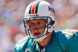 SAN DIEGO - SEPTEMBER 27:  Chad Pennington #10, quarterback of the Miami Dolphins, bleeds from the bridge of his nose after a hit by the San Diego Chargers during first quarter of the NFL football game at Qualcomm Stadium on September 27, 2009 in San Diego, California.  (Photo by Kevork Djansezian/Getty Images)