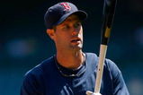 ANAHEIM, CA - APRIL 12:  Chris Carter #54 of the Boston Red Sox takes batting practice prior to the game against the Los Angeles Angels of Anaheim at Angel Stadium on April 12, 2009 in Anaheim, California. The Angels defeated the Red Sox 5-4.  (Photo by Jeff Gross/Getty Images)