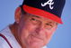 19 APR 1992:  ATLANTA MANAGER BOBBY COX IN THE DUGOUT DURING THE BRAVES GAME VERSUS THE LOS ANGELES DODGERS AT DODGER STADIUM IN LOS ANGELES, CALIFORNIA. Mandatory Credit: Stephen Dunn/ALLSPORT