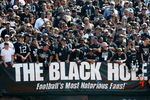 OAKLAND, CA - SEPTEMBER 27: Fans of the Oakland Raiders look on against the Denver Broncos on September 27, 2009 during an NFL game at the Oakland-Alameda County Coliseum in Oakland, California.  (Photo by Jed Jacobsohn/Getty Images)