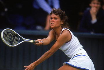 LONDON, GREAT BRITAIN - 1980:  Evonne Cawley of Australia plays a shot at Wimbledm Championship 1980 in London, Great Britain. (photo by Getty Images)