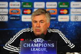 COBHAM, SURREY - SEPTEMBER 14:  Chelsea manager, Carlo Ancelotti faces the media during a Chelsea press conference at the Chelsea training ground on September 14, 2009 in Cobham, Surrey.  (Photo by Mike Hewitt/Getty Images)