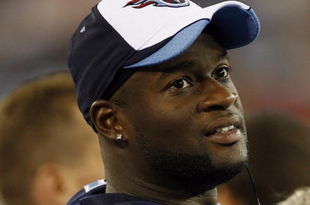 NASHVILLE, TN - AUGUST 15: Vince Young #10 of the Tennessee Titans looks on against the Tampa Bay Buccaneers during a preseason NFL game at LP Field on August 15, 2009 in Nashville, Tennessee. The Titans beat the Buccaneers 27-20. (Photo by Joe Murphy/Getty Images) 