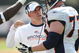 OAKLAND, CA - SEPTEMBER 27:  Head coach Josh McDaniels of the Denver Broncos talks with Brandon Gorin #77 against the Oakland Raiders on September 27, 2009 during an NFL game at the Oakland-Alameda County Coliseum in Oakland, California.  (Photo by Jed Jacobsohn/Getty Images)