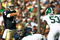 SOUTH BEND, IN - SEPTEMBER 19: Jimmy Clausen #7 of the Notre Dame Fighting Irish points out a defensive alingment including Greg Jones #53 of the Michigan State Spartans on September 19, 2009 at Notre Dame Stadium in South Bend, Indiana. Notre Dame defeated Michigan State 33-30. (Photo by Jonathan Daniel/Getty Images)