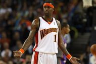 OAKLAND, CA - MARCH 15: Stephen Jackson #1 of the Golden State Warriors is called for his second technical foul and is thrown out of the game by referee Tony Brothers against the Phoenix Suns during an NBA game on March 15, 2009 at Oracle Arena in Oakland, California. NOTE TO USER: User expressly acknowledges and agrees that, by downloading and or using this photograph, User is consenting to the terms and conditions of the Getty Images License Agreement. (Photo by Jed Jacobsohn/Getty Images)