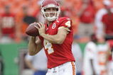 KANSAS CITY, MO - SEPTEMBER 20:  Tyler Thigpen #4 of the Kansas City Chiefs warms up before the game against the Oakland Raiders at Arrowhead Stadium on September 20, 2009 in Kansas City, Missouri. (Photo by Jamie Squire/Getty Images)