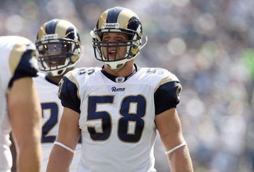 SEATTLE, WA - SEPTEMBER 13:  David Vobora #58 of the St. Louis Rams looks on the field during the game against the Seattle Seahawks on September 13, 2009 at Qwest Field in Seattle, Washington. The Seahawks defeated the Rams 28-0. (Photo by Otto Greule Jr/Getty Images)