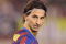 SANTANDER, SPAIN - SEPTEMBER 22:  Zlatan Ibrahimovic of Barcelona is shown during the La Liga match between Racing Santander and Barcelona at El Sardinero stadium on September 22, 2009 in Santander, Spain.  (Photo by Denis Doyle/Getty Images)