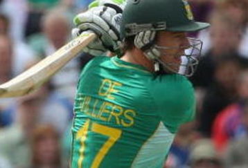 LONDON, ENGLAND - JUNE 07:  AB de Villiers of South Africa drives during the ICC Twenty20 World Cup match between South Africa and Scotland at The Brit Oval on June 7, 2009 in London, England.  (Photo by Hamish Blair/Getty Images)