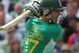 LONDON, ENGLAND - JUNE 07: AB de Villiers of South Africa drives during the ICC Twenty20 World Cup match between South Africa and Scotland at The Brit Oval on June 7, 2009 in London, England. (Photo by Hamish Blair/Getty Images)