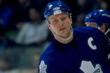 5 Nov 1997:  Mats Sundin #13 of the Toronto Maple Leafs in action during a game against the Calgary Flames at the Canadien Airlines Saddledome in Calgary, Canada. Mandatory Credit: Ian Tomlinson  /Allsport