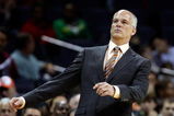 CHARLOTTE, NC - MARCH 16:  Head coach Jay Triano of the Toronto Raptors watches his team in action against the Charlotte Bobcats during their game at Time Warner Cable Arena on March 16, 2009 in Charlotte, North Carolina.  NOTE TO USER: User expressly acknowledges and agrees that, by downloading and/or using this Photograph, user is consenting to the terms and conditions of the Getty Images License Agreement.  (Photo by Streeter Lecka/Getty Images)