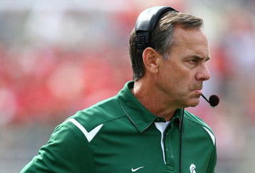 MADISON, WI - SEPTEMBER 26:  Head coach Mark Dantonio of the Michigan State Spartans watches as his team takes on the Wisconsin Badgers on September 26, 2009 at Camp Randall Stadium in Madison, Wisconsin. (Photo by Jonathan Daniel/Getty Images)