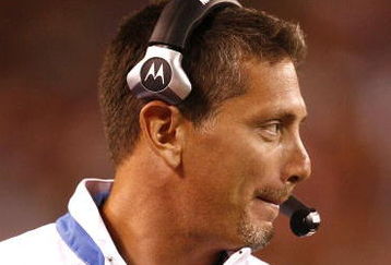 CLEVELAND - AUGUST 22:  Head coach Jim Schwartz of the Detroit Lions wtches his team against the Cleveland Browns during the third quarter of their NFL game in Cleveland Browns Stadium on August 22, 2009 in Cleveland, Ohio.  (Photo by Matt Sullivan/Getty Images)
