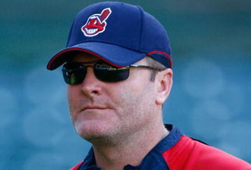 ANAHEIM, CA - JULY 27:  Cleveland Indians manager Eric Wedge looks on during batting practice prior to the game against the Los Angeles Angels of Anaheim at Angel Stadium on July 27, 2009 in Anaheim, California.  (Photo by Jeff Gross/Getty Images)
