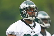 PHILADELPHIA - MAY 1: Cornerback Byron Parker #28 of the Philadelphia Eagles looks on during minicamp practice at the NovaCare Complex on May 1, 2009 in Philadelphia, Pennsylvania. (Photo by Hunter Martin/Getty Images)