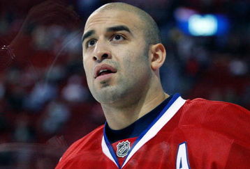 MONTREAL- SEPTEMBER 24:  Scott Gomez #91 of the Montreal Canadiens skates during the warm-up period prior the NHL preseason game against the Boston Bruins on September 24, 2009 at the Bell Centre in Montreal, Quebec, Canada.  The Bruins defeated the Canadiens 2-1 in a shootout.  (Photo by Richard Wolowicz/Getty Images)