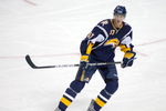 BUFFALO, NY - SEPTEMBER 17: Tyler Myers #57 of the Buffalo Sabres skates against the Washington Capitals during a preseason game at HSBC Arena on September 17, 2009 in Buffalo, New York.  (Photo by Rick Stewart/Getty Images)
