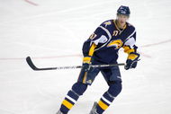 BUFFALO, NY - SEPTEMBER 17: Tyler Myers #57 of the Buffalo Sabres skates against the Washington Capitals during a preseason game at HSBC Arena on September 17, 2009 in Buffalo, New York.  (Photo by Rick Stewart/Getty Images)