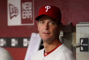 PHOENIX - JULY 28:  Pitcher Jamie Moyer#50 of the Philadelphia Phillies looks on from the dugout during the major league baseball game against the Arizona Diamondbacks at Chase Field on July 28, 2009 in Phoenix, Arizona. The Phillies defeated the Diamondbacks 4-3.  (Photo by Christian Petersen/Getty Images)