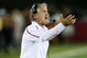 LOS ANGELES - SEPTEMBER 23: Head coach Pete Carroll of the USC Trojans shouts instructions to his players during the game against the Washington State Cougars on September 23, 2009 at the Los Angeles Coliseum in Los Angeles, California.  USC won 27-6.   (Photo by Stephen Dunn/Getty Images)