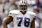 IRVING, TX - OCTOBER 21: Flozell Adams #76 of the Dallas Cowboys stands on the field during the game against the Minnesota Vikings at Texas Stadium on October 21, 2007 in Irving, Texas. (Photo by Ronald Martinez/Getty Images)
