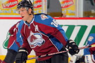 DENVER - SEPTEMBER 23: Paul Stastny #26 of the Colorado Avalanche warms up prior to facing the Los Angeles Kings during preseason NHL action at the Pepsi Center on September 23, 2009 in Denver, Colorado. The Avalanche defeated the Kings 3-2. (Photo by Doug Pensinger/Getty Images)