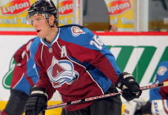 DENVER - SEPTEMBER 23:  Paul Stastny #26 of the Colorado Avalanche warms up prior to facing the Los Angeles Kings during preseason NHL action at the Pepsi Center on September 23, 2009 in Denver, Colorado. The Avalanche defeated the Kings 3-2.  (Photo by Doug Pensinger/Getty Images)