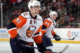 NEWARK, NJ - SEPTEMBER 29:  John Tavares #91 of the New York Islanders skates against the New Jersey Devils during their preseason game at the Prudential Center on September 29, 2009 in Newark, New Jersey.  (Photo by Jim McIsaac/Getty Images)