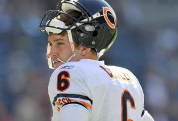 SEATTLE - SEPTEMBER 27:  Quarterback Jay Cutler #6 of the Chicago Bears warms up on the field before the game against the Seattle Seahawks on September 27, 2009 at Qwest Field in Seattle, Washington. The Bears defeated the Seahawks 25-19.  (Photo by Otto Greule Jr/Getty Images)    