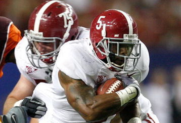 ATLANTA - SEPTEMBER 05:  Roy Upchurch #5 of the Alabama Crimson Tide against the Virginia Tech Hokies during the Chick-fil-A Kickoff Game at Georgia Dome on September 5, 2009 in Atlanta, Georgia.  (Photo by Kevin C. Cox/Getty Images)