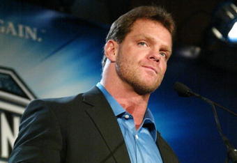 NEW YORK - MARCH 11:  Wrestler Chris Benoit attends a press conference to promote Wrestlemania XX at Planet Hollywood March 11, 2004 in New York City.  (Photo by Peter Kramer/Getty Images)