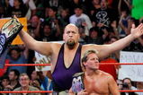LAS VEGAS - AUGUST 24:  Wrestlers and tag team partners Chris Jericho (L) and Big Show appear in the ring during the WWE Monday Night Raw show at the Thomas & Mack Center August 24, 2009 in Las Vegas, Nevada.  (Photo by Ethan Miller/Getty Images)