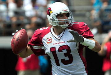 JACKSONVILLE, FL - SEPTEMBER 20:  Kurt Warner #13 of the Arizona Cardinals attempts a pass during the game against the Jacksonville Jaguars at Jacksonville Municipal Stadium on September 20, 2009 in Jacksonville, Florida.  (Photo by Sam Greenwood/Getty Images)