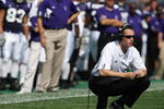EVANSTON, IL - SEPTEMBER 08: Head coach Pat Fitzgerald of the Northwestern Wildcats watches as his team takes on the Nevada Wolf Pack on September 8, 2007 at Ryan Field at Northwestern University in Evanston, Illinois. (Photo by Jonathan Daniel/Getty Images)