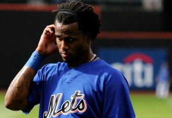 NEW YORK - JUNE 23:  Jose Reyes #7 of the New York Mets stands on the field during batting practice against the St. Louis Cardinals at Citi Field on June 23, 2009 in the Flushing neighborhood of the Queens borough of New York City. Reyes is still on the injured list.  (Photo by Michael Heiman/Getty Images)