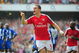 LONDON, ENGLAND - SEPTEMBER 19:  Thomas Vermaelen of Arsenal celebrates his goal during the Barclays Premier League match between Arsenal and Wigan Athletic at the Emirates Stadium on September 19, 2009 in London, England.  (Photo by Clive Mason/Getty Images)