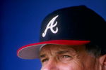 6 Apr 1997: Manager Bobby Cox of the Atlanta Braves during the Braves 11-5 win over the Chicago Cubs at Fulton County Stadium in Atlanta, Georgia.