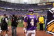 MINNEAPOLIS - SEPTEMBER 27: Brett Favre #4 of the Minnesota Vikings walks on to the field for warm-ups before his first regular season home game against the San Francisco 49ers at the Hubert H. Humphrey Metrodome on September 27, 2009 in Minneapolis, Minnesota. The Vikings defeatd the 49ers 27-24. (Photo by Jonathan Daniel/Getty Images)