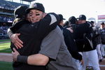 DENVER - OCTOBER 01:  Troy Tulowitzki of the Colorado Rockies celebrates with his teammates after they defeated the Milwaukee Brewers at Coors Field on October 1, 2009 in Denver, Colorado. The Rockies defeated the Brewers 9-2 and clinched a National League playoff berth.  (Photo by Doug Pensinger/Getty Images)