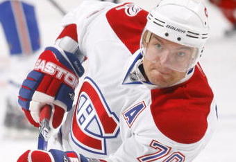 OTTAWA - SEPTEMBER 19:  Andrei Markov #79 of the Montreal Canadiens skates during warmups before a preseason game against the Ottawa Senators at Scotiabank Place on September 19, 2009 in Ottawa, Canada. The Ottawa Senators defeated the Montreal Canadiens 6-1.  (Photo by Phillip MacCallum/Getty Images) 