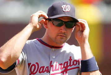 SAN FRANCISCO - MAY 13:  Ryan Zimmerman #11 of the Washington Nationals puts on his sunglasses during their game against the San Francisco Giants at AT&T Park on May 13, 2009 in San Francisco, California.  (Photo by Ezra Shaw/Getty Images)