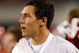 ARLINGTON, TX - SEPTEMBER 05: Quarterback Sam Bradford #14 of the Oklahoma Sooners on the sidelines after suffering an injury against the Brigham Young Cougars at Cowboys Stadium on September 5, 2009 in Arlington, Texas. (Photo by Ronald Martinez/Getty Images)