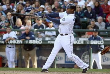 SEATTLE - SEPTEMBER 20: Ken Griffey Jr.#24 of the Seattle Mariners swings at the pitch during the game against the New York Yankees on September 20, 2009 at Safeco Field in Seattle, Washington. (Photo by Otto Greule Jr/Getty Images)